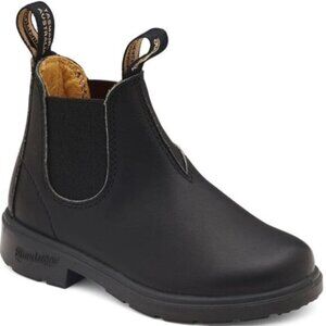 Kids Black Blundstone Pull On Leather Chelsea Boots - 12AU / 13-13.5US